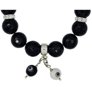 Charm colgante de plata de ojitos de la suerte