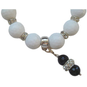 Charm colgante de pulsera de jade blanco