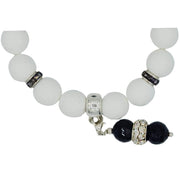 Charm colgante de pulsera de jade blanco
