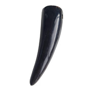 Collar colgante con cuerno natural de vaca marrón oscuro