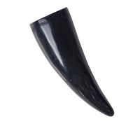 Collar colgante con cuerno natural de vaca marrón oscuro