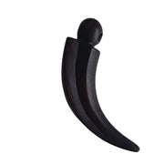 Colgante cuerno de ébano negro (2 tamaños)