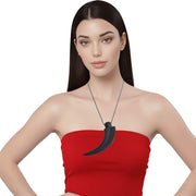 Colgante cuerno de ébano negro (2 tamaños)