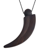 Colgante cuerno de ébano negro (2 tamaños)