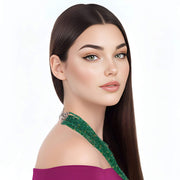 Collar de jade verde de 10 vueltas