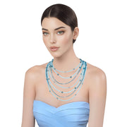 Collar de turquesas de 7 vueltas