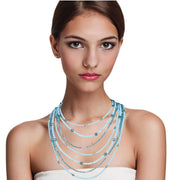 Collar de turquesas de 7 vueltas