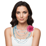 Collar de turquesas de 7 vueltas