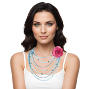 Collar de turquesas de 7 vueltas