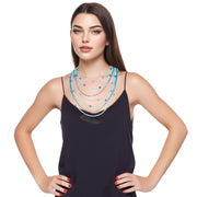Collar de turquesas de 7 vueltas