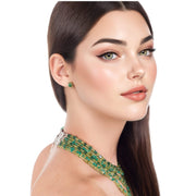 Collar de jade y piedras naturales variadas verdes