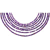 Collar de ágata morada de 7 vueltas