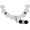 Charm colgante de pulsera de jade blanco 