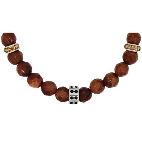 Escondenudos de pulsera de aventurina camel 